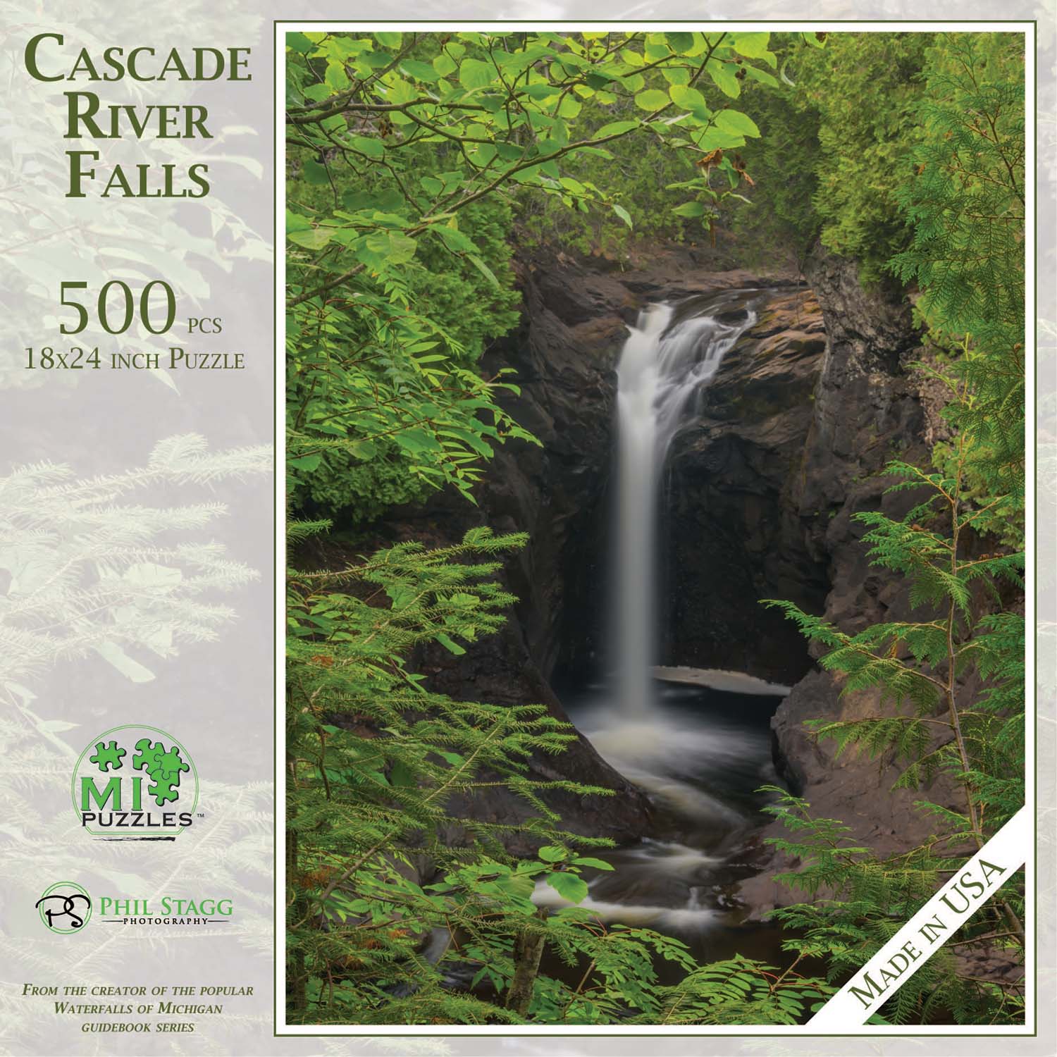 Cascade River Falls Photography Jigsaw Puzzle
