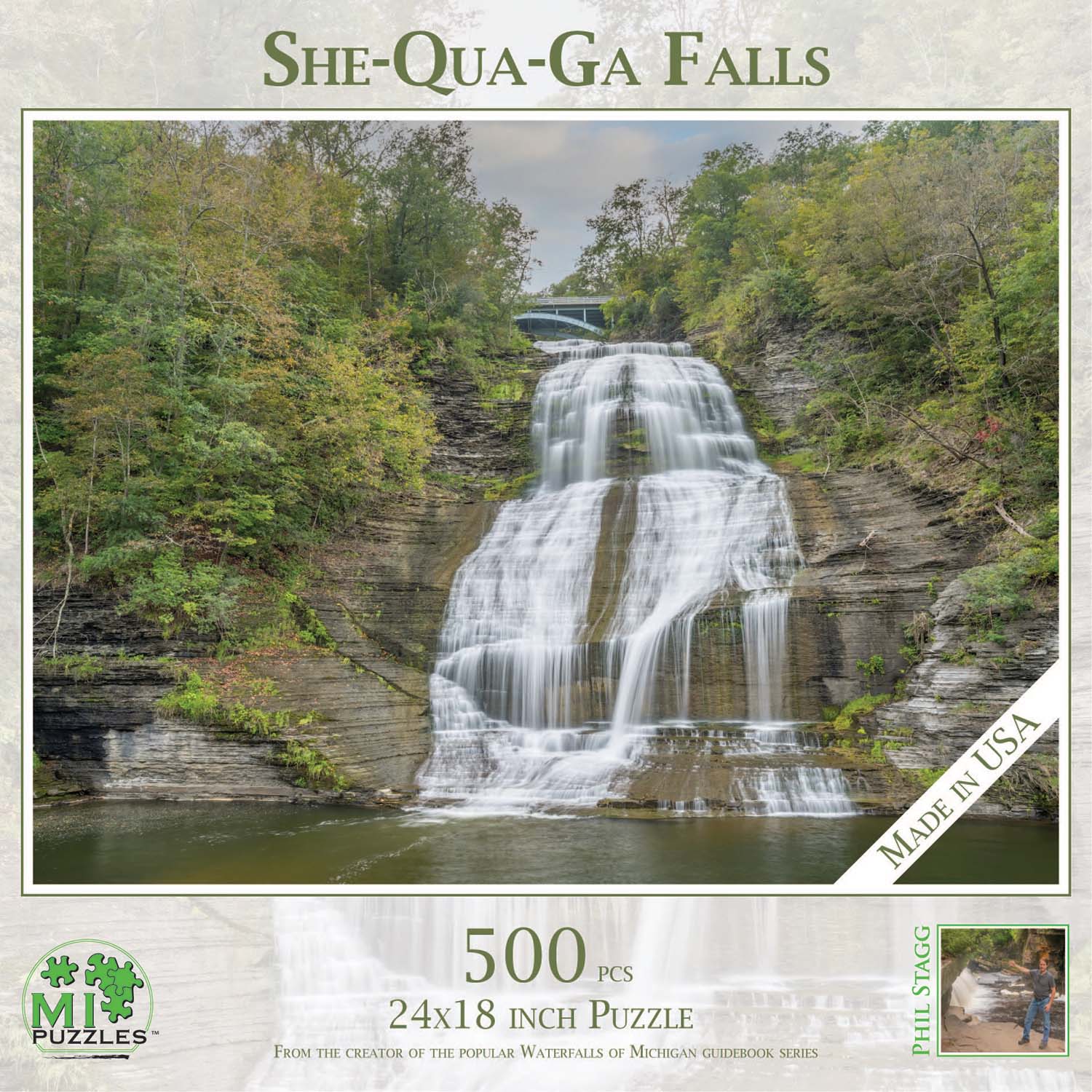 She-Qua-Ga Falls Photography Jigsaw Puzzle