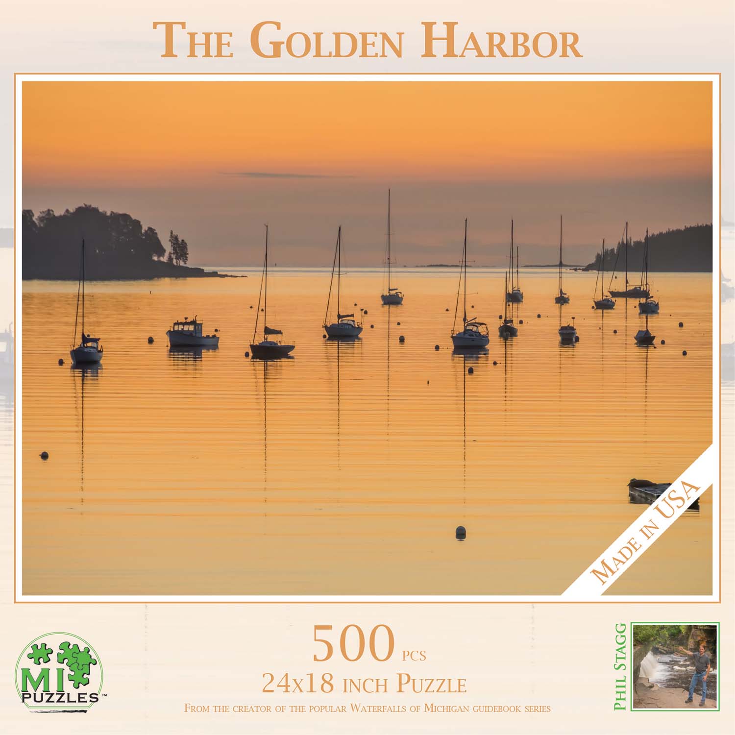 The Golden Harbor Boat Jigsaw Puzzle