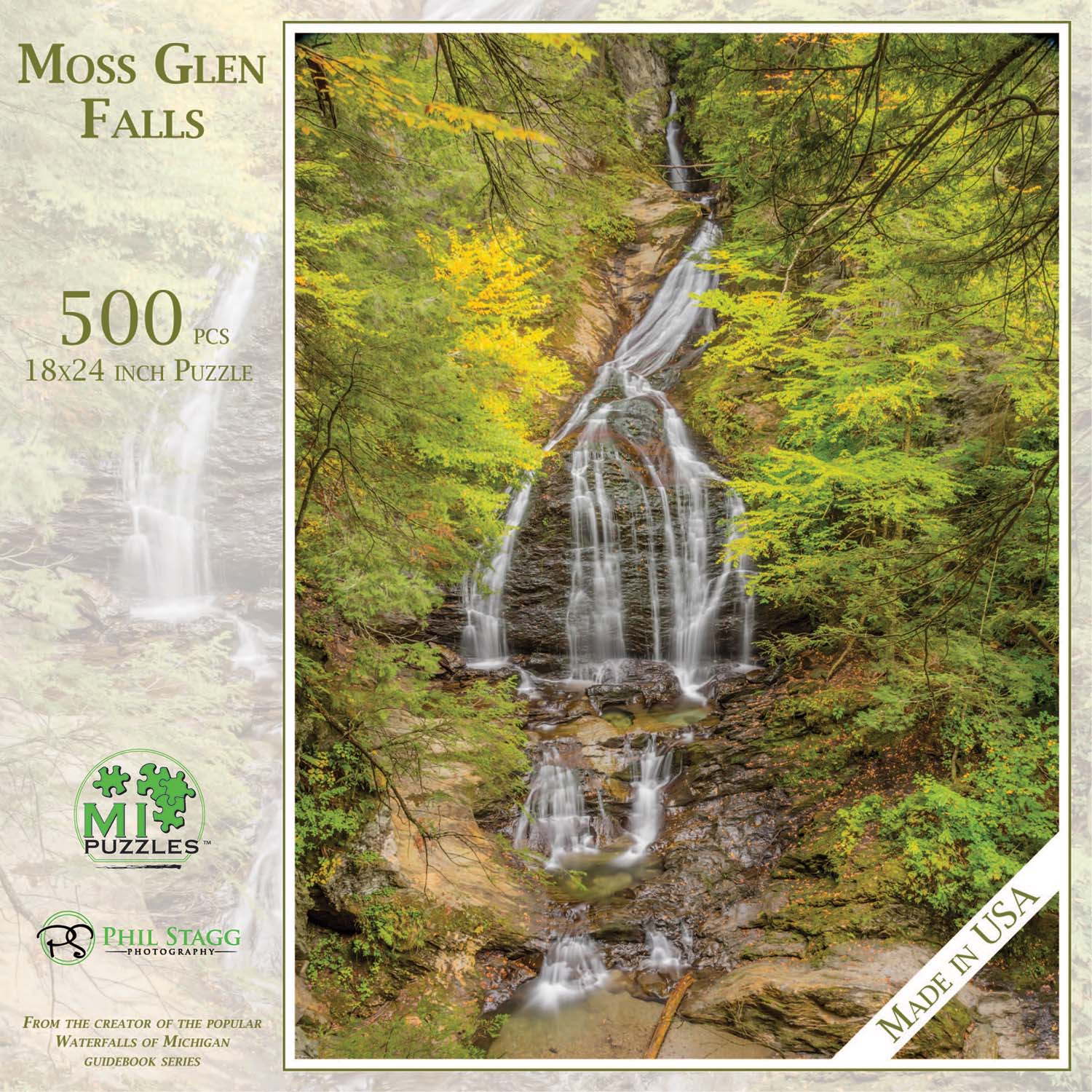 Moss Glen Falls Photography Jigsaw Puzzle
