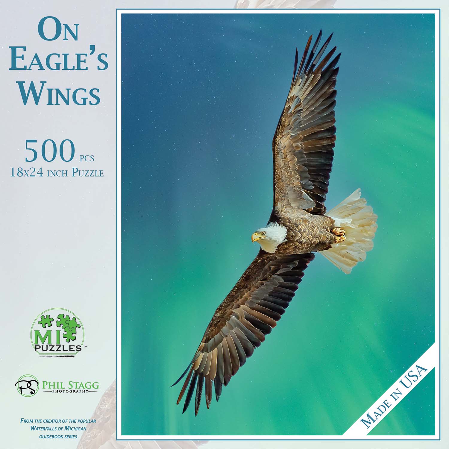 On Eagle's Wings Eagle Jigsaw Puzzle