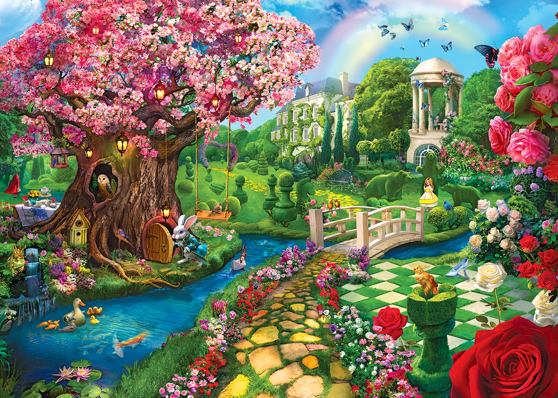 Fairytale Garden Fantasy Jigsaw Puzzle