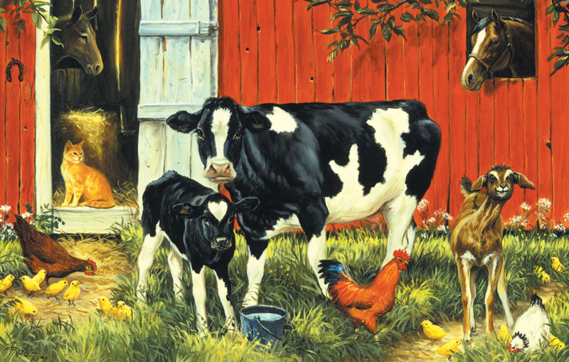 Down on the Farm Farm Animal Jigsaw Puzzle