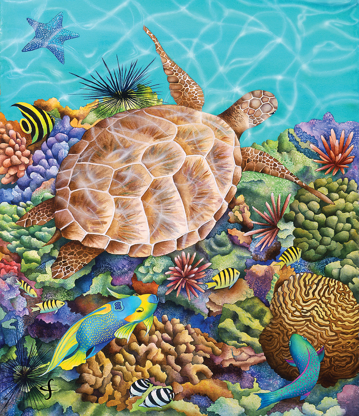 Turtle Pool, 200 Pieces, SunsOut | Puzzle Warehouse