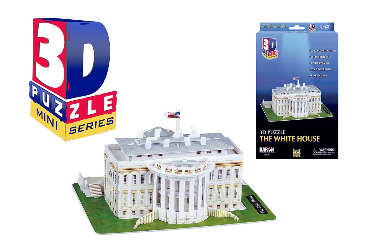 Mini White House Fourth of July 3D Puzzle