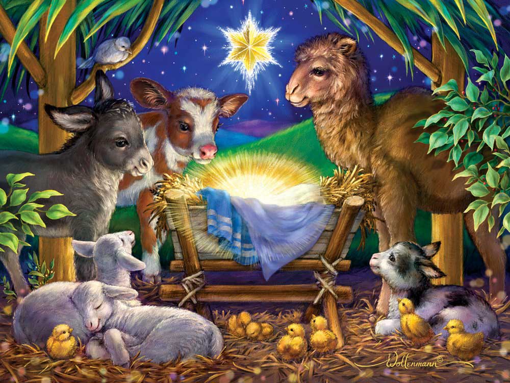 A Child is Born Christmas Jigsaw Puzzle