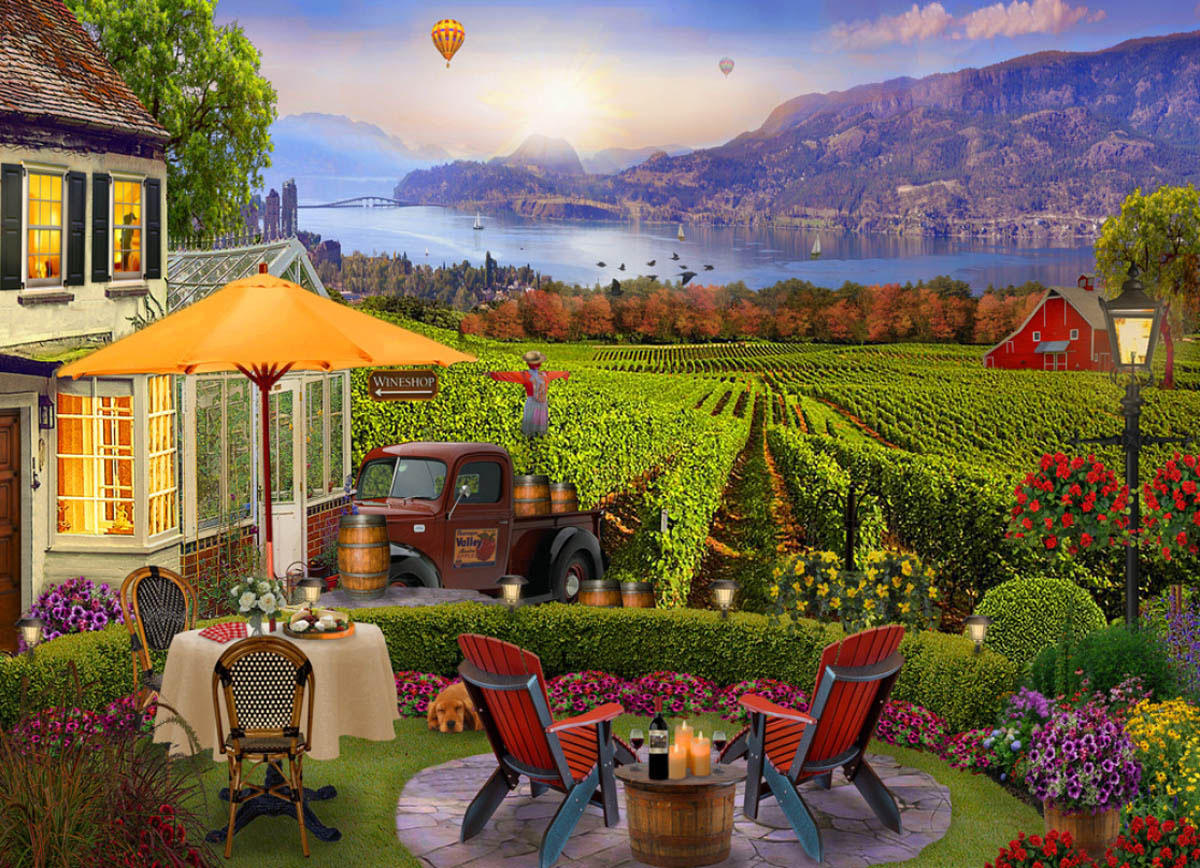 Wine Country Drinks & Adult Beverage Jigsaw Puzzle