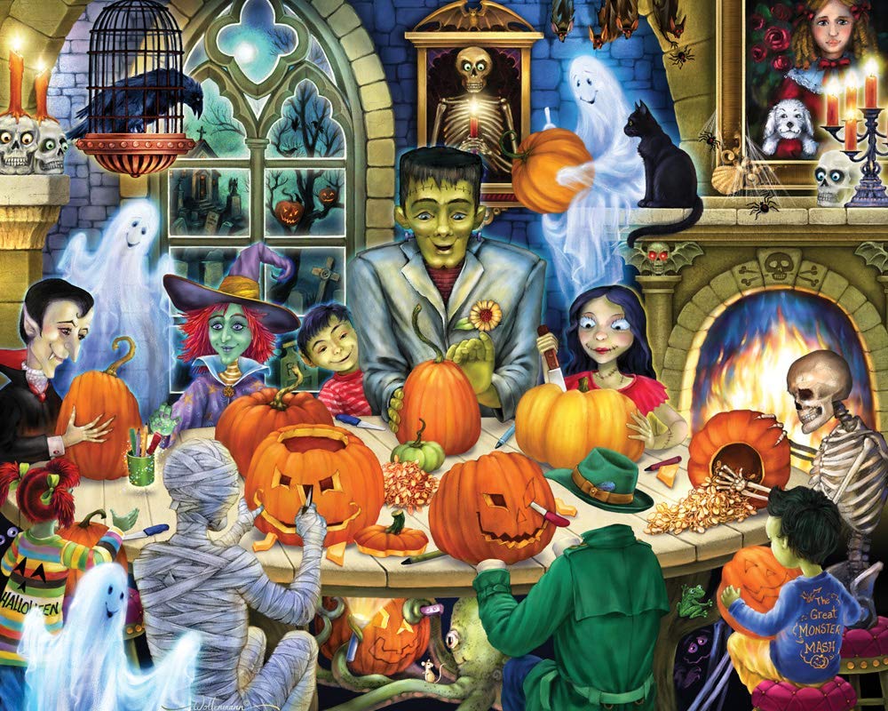 Haunted House Party 1000 Pieces Vermont Christmas Company Puzzle