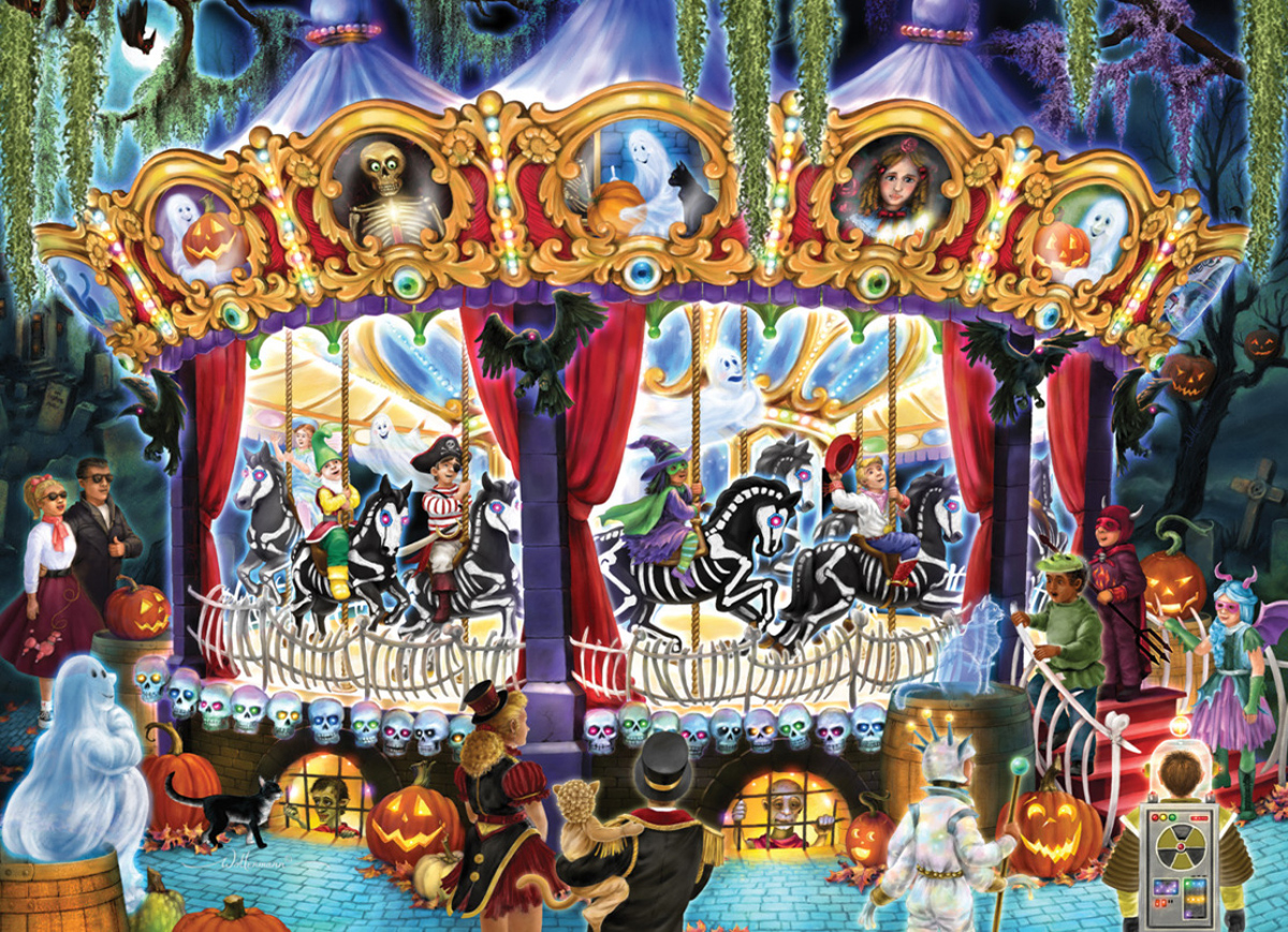 Halloween Carousel Halloween Jigsaw Puzzle