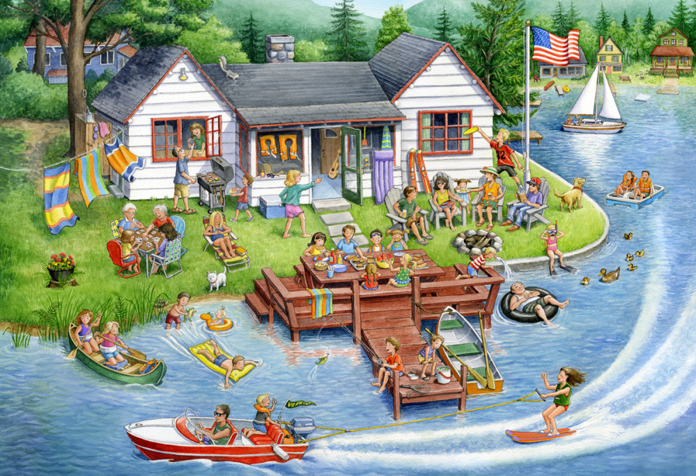 Lakeside Fun Lakes & Rivers Jigsaw Puzzle