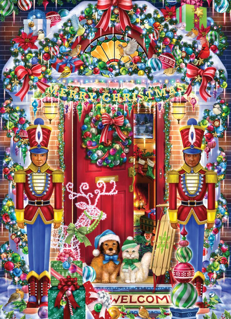Christmas Welcome Winter Jigsaw Puzzle