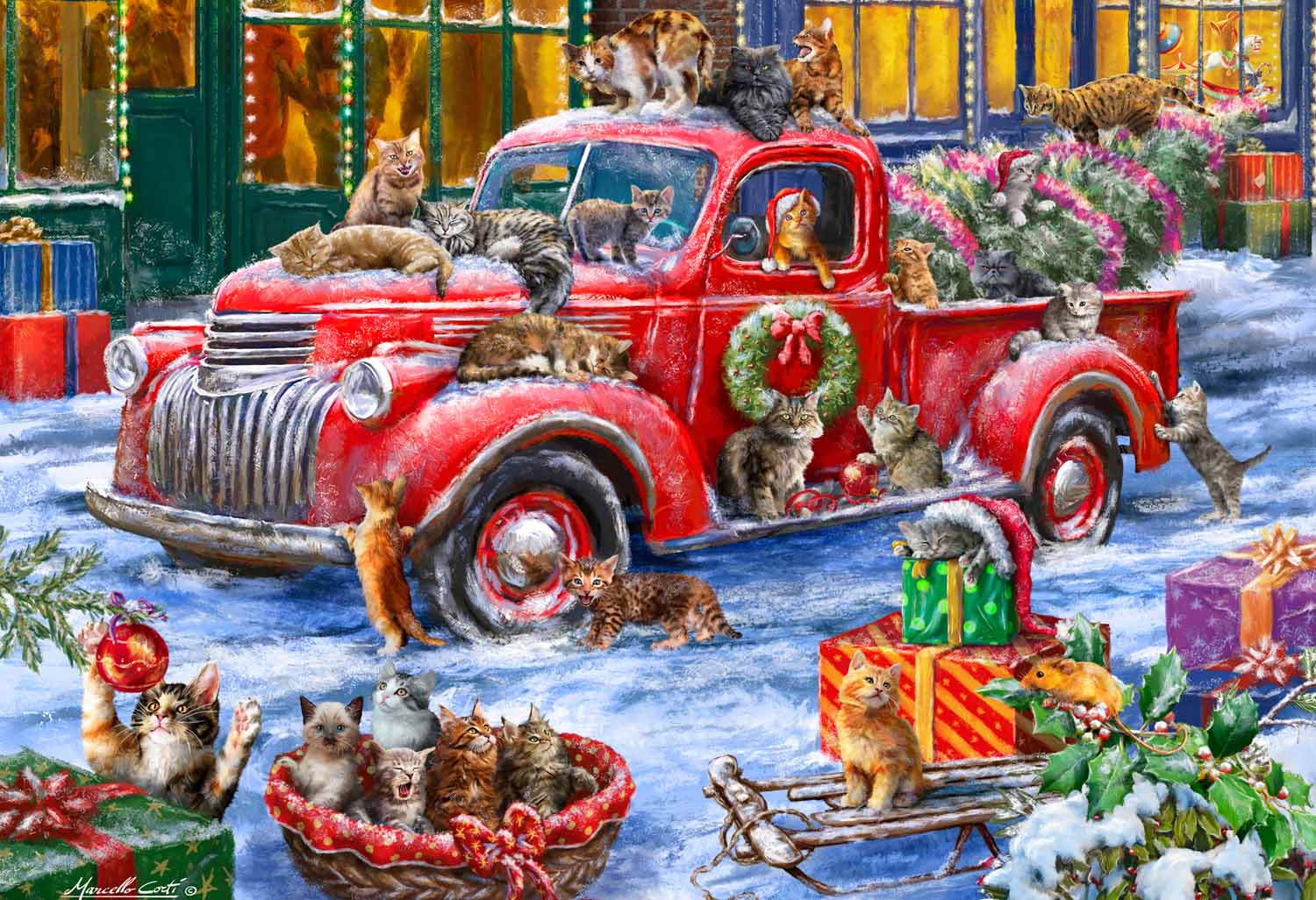 Purrfect Christmas Cats Jigsaw Puzzle