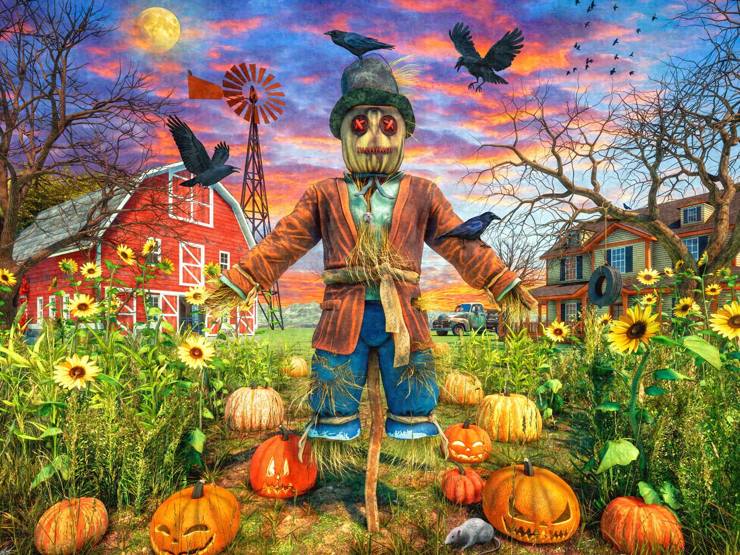 The Scarecrow Halloween Jigsaw Puzzle