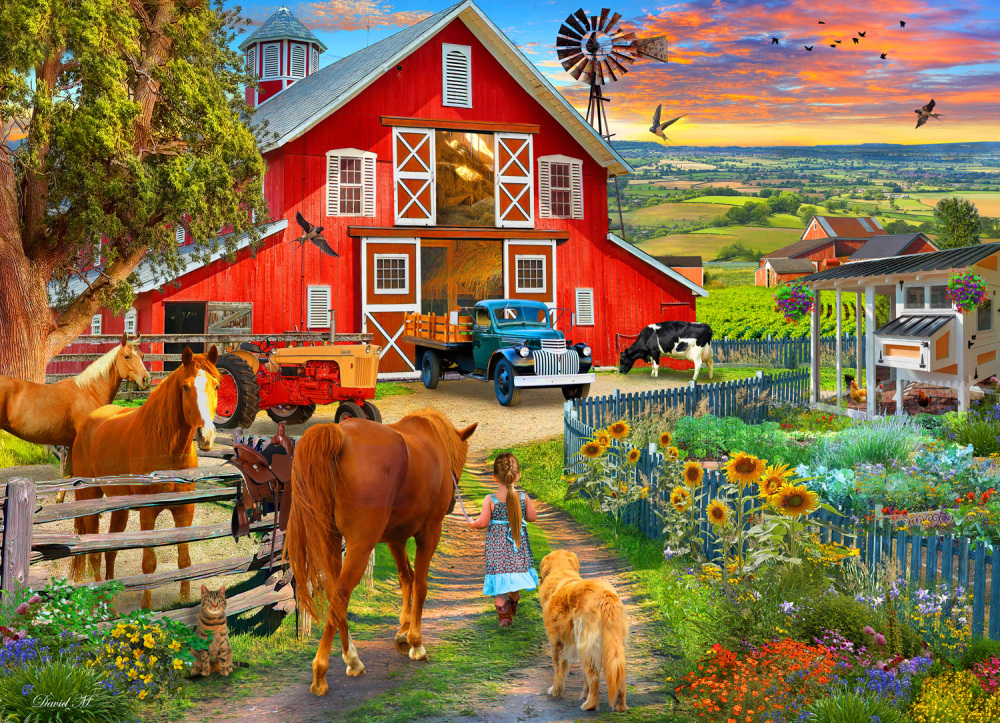 Horse Farm  Farm Jigsaw Puzzle