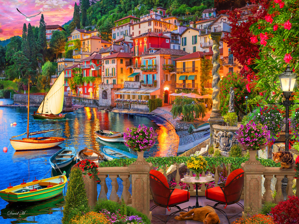 Italy's Lake Como  Italy Jigsaw Puzzle