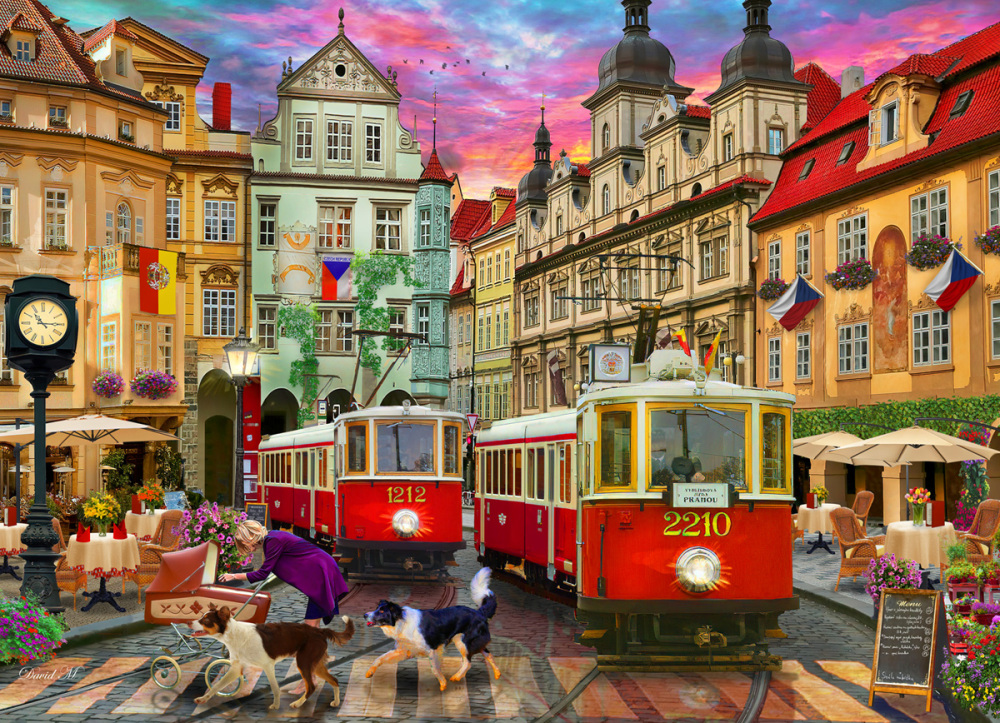 Prague Trolleys  Travel Jigsaw Puzzle