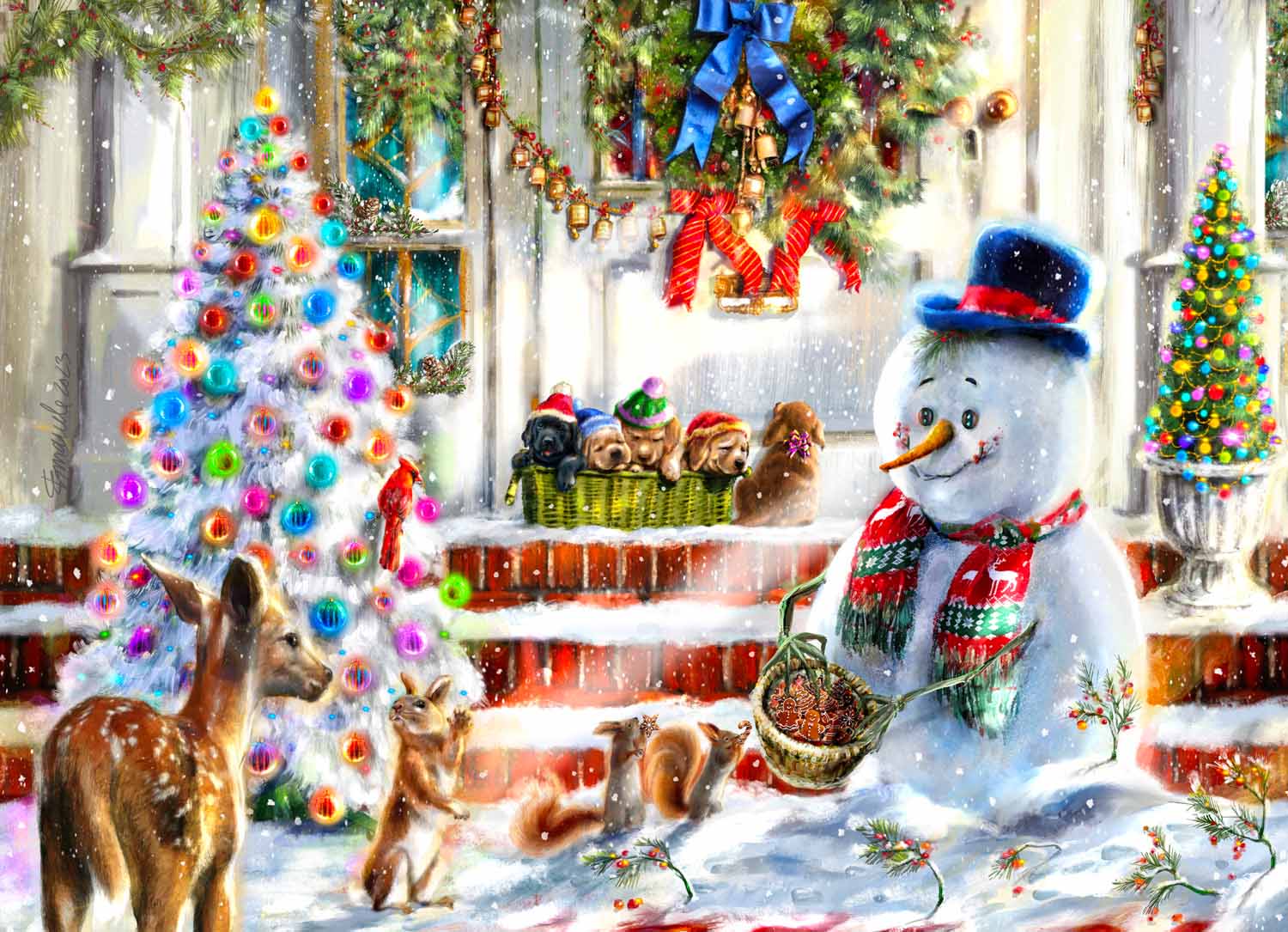 Snowman & Friends Christmas Jigsaw Puzzle