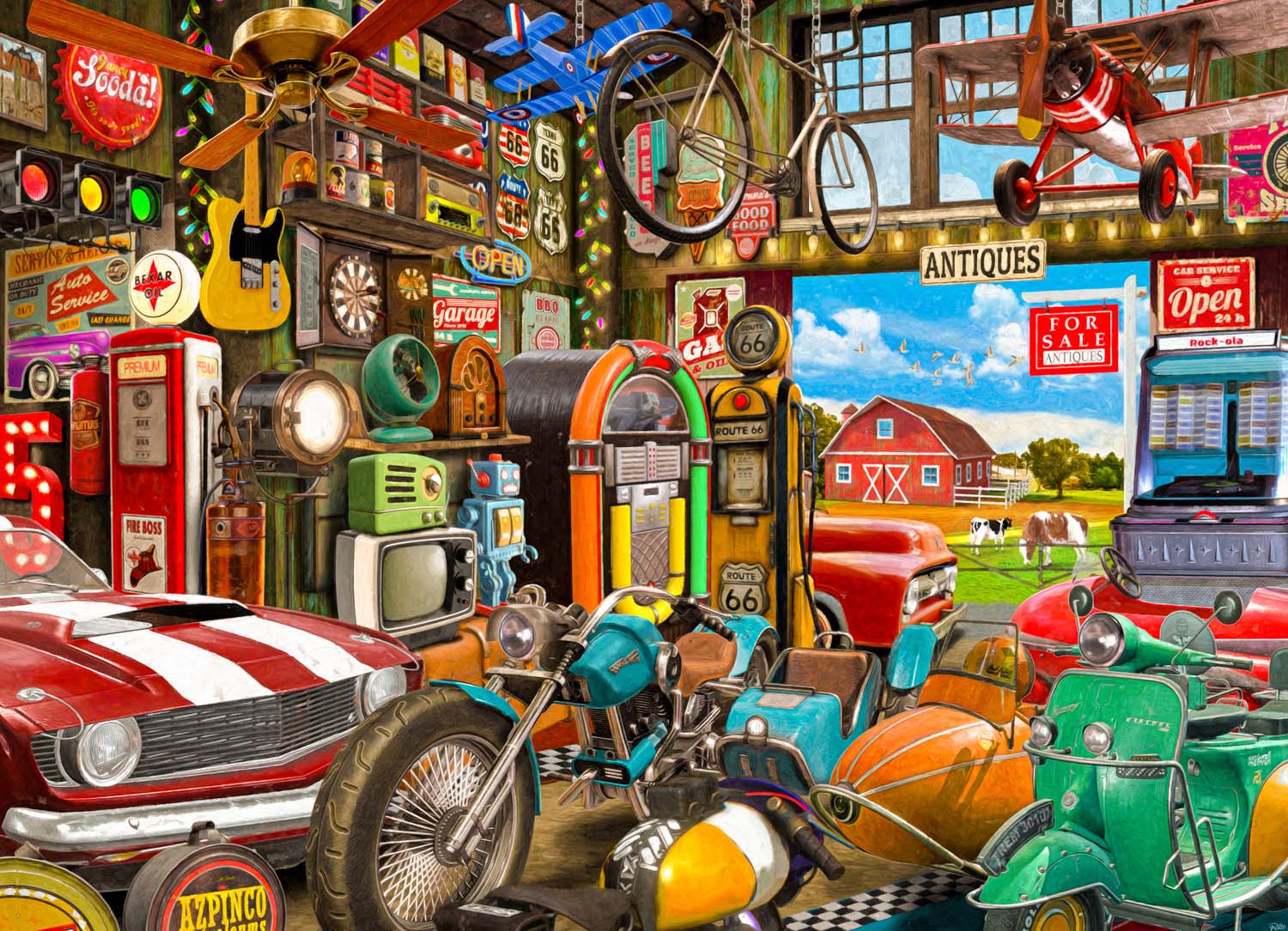 Antiques Garage - Scratch and Dent Father's Day Jigsaw Puzzle