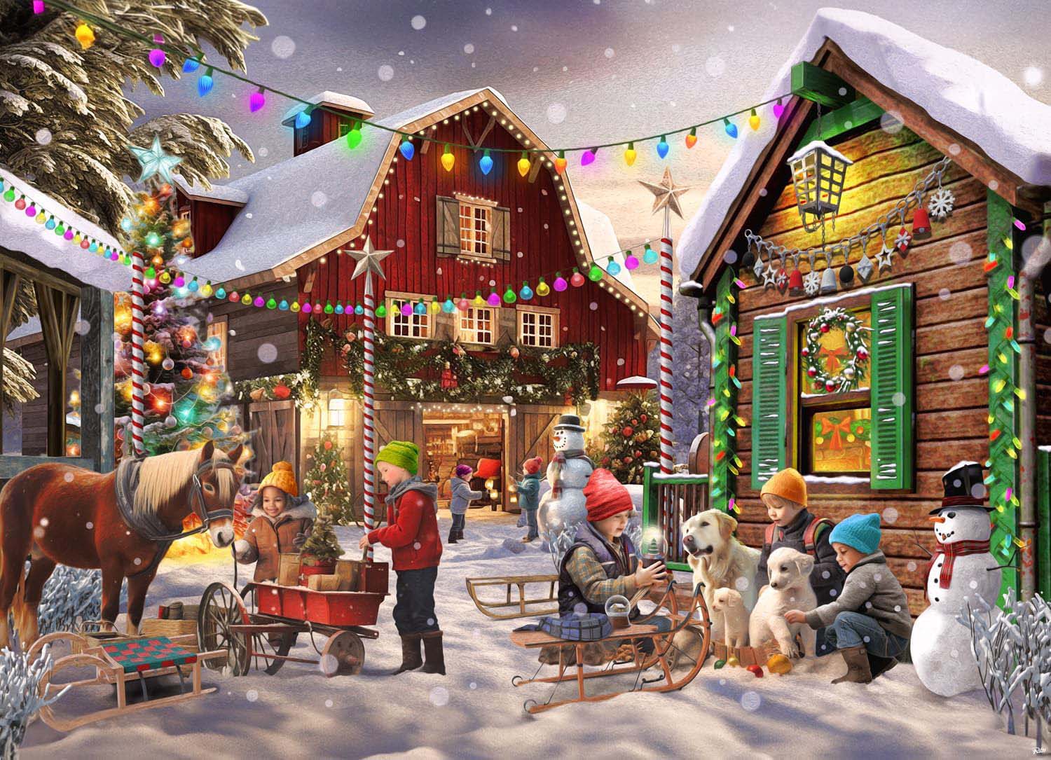 Christmas Corner - Scratch and Dent Farm Jigsaw Puzzle