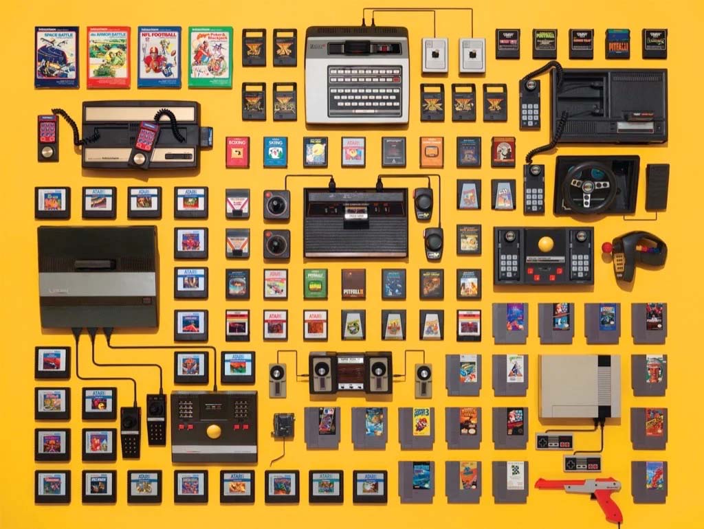 Video Games Collection Nostalgic & Retro Jigsaw Puzzle