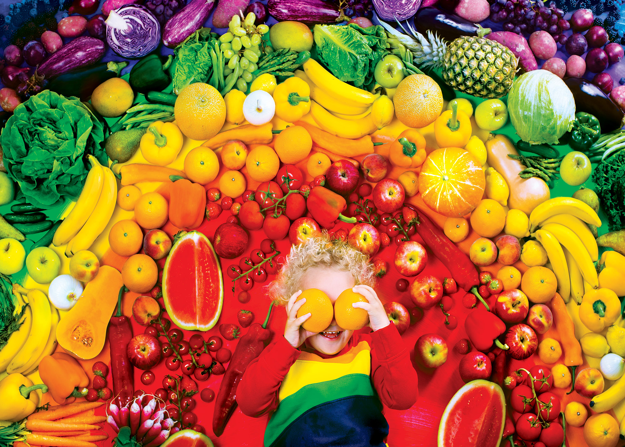 Fruity-licious Rainbow & Gradient Jigsaw Puzzle