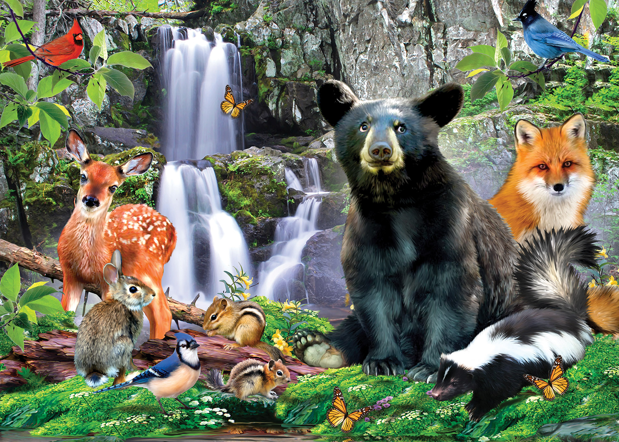 Cobble Hill JIGSAW PUZZLE Bears In Forest 500 Piece New Factory Sealed