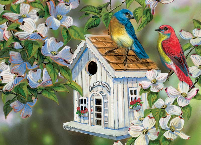 23 Cottage Lane - Scratch and Dent Birds Jigsaw Puzzle