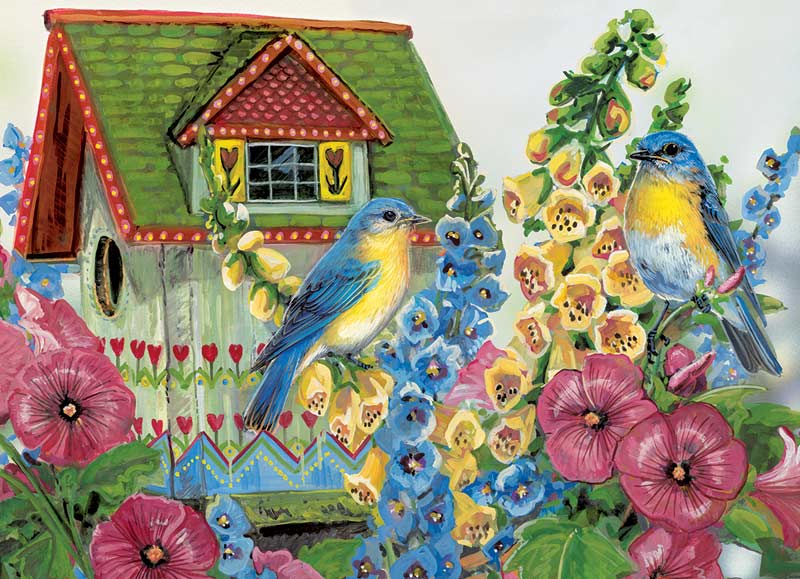 Country Cottage - Scratch and Dent Birds Jigsaw Puzzle