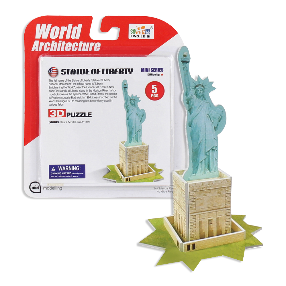 Statue of Liberty Mini Puzzle, 5 Pieces, Daron Worldwide Trading