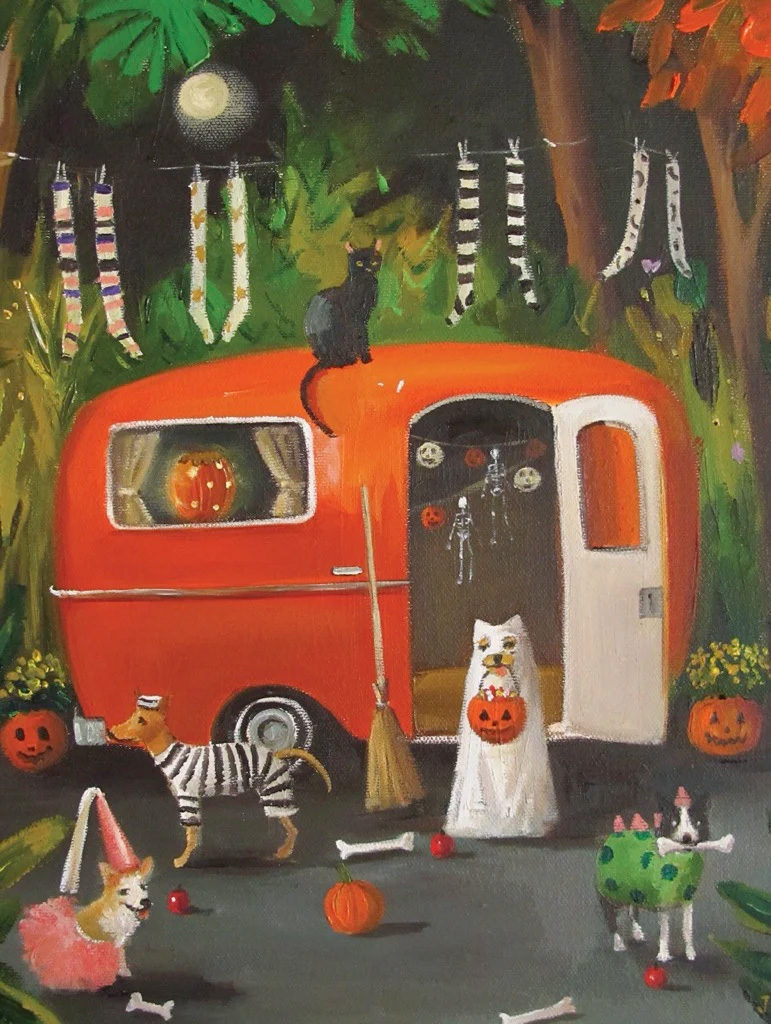 The Dogs of Halloween Dogs Jigsaw Puzzle