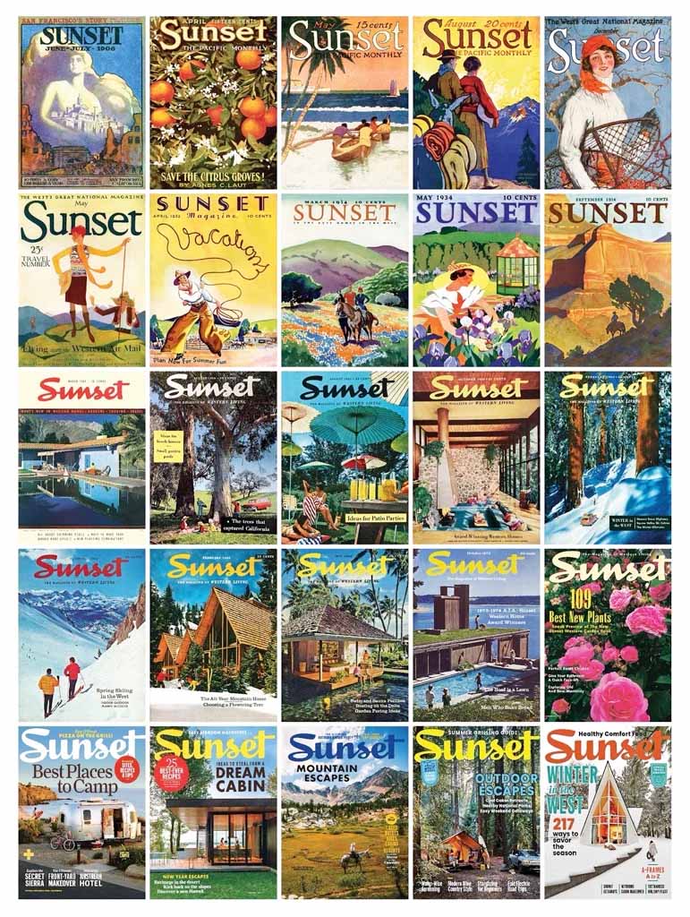 125 Years of Sunset Magazines and Newspapers Jigsaw Puzzle