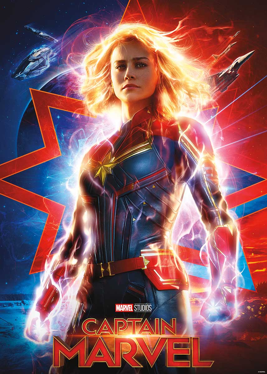 Marvel Captain Marvel Movie 1000 Piece Jigsaw Puzzle