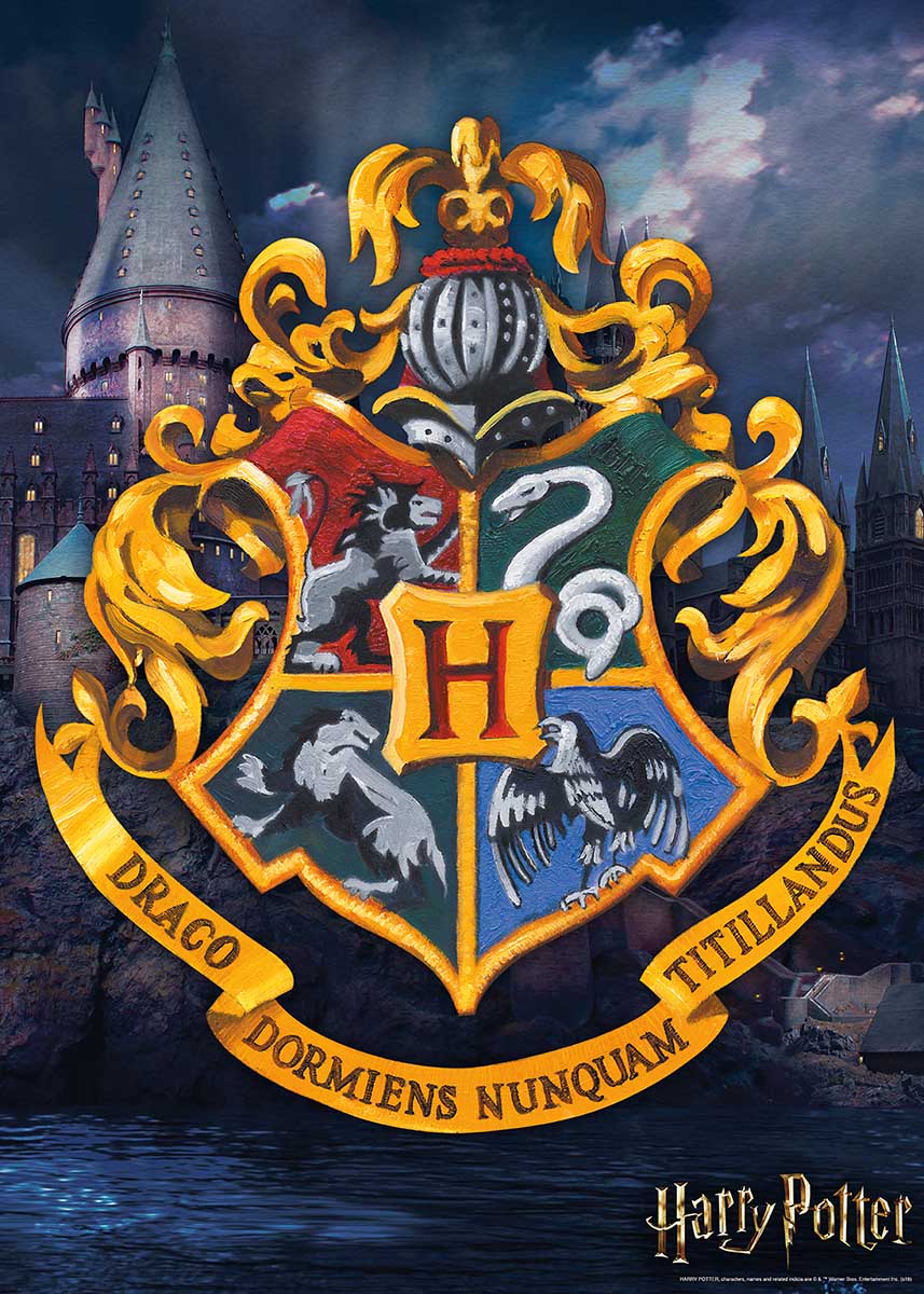 Harry Potter Hogwarts Logo, 1000 Pieces, Aquarius
