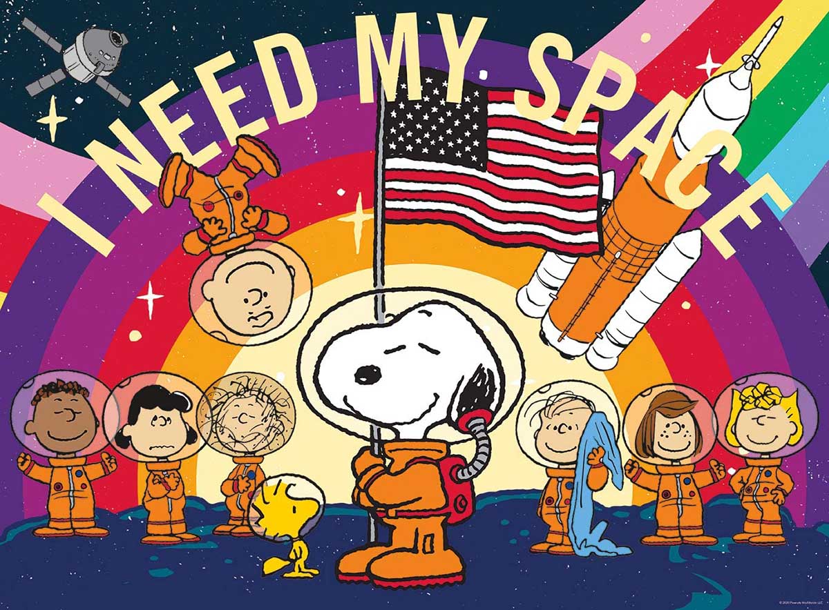 Peanuts Snoopy in Space Space Jigsaw Puzzle