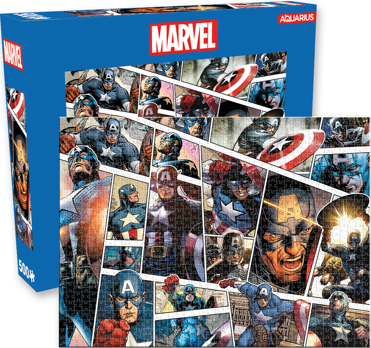 Marvel Captain America Panels Superheroes Jigsaw Puzzle