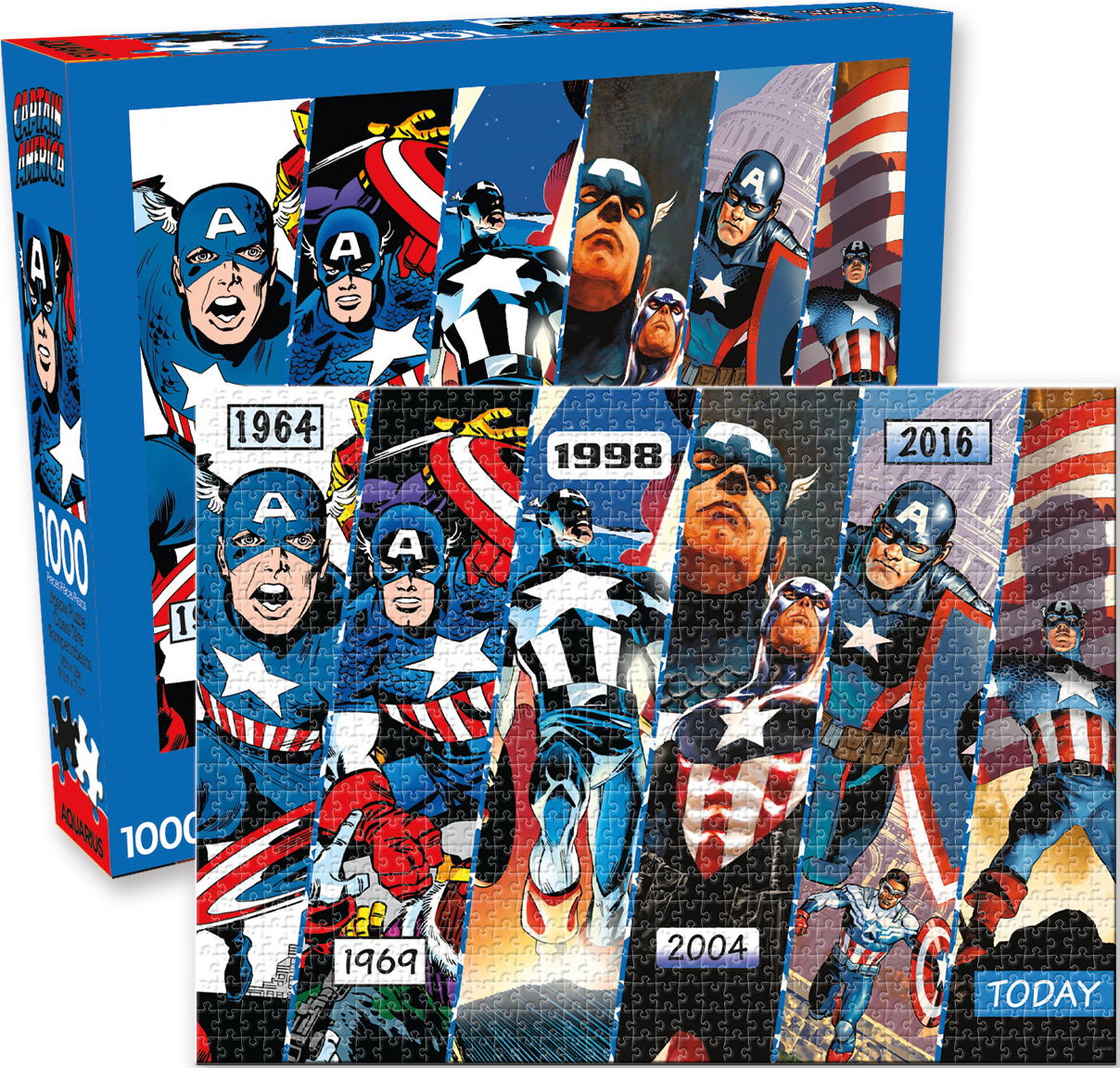 Marvel Captain America Timeline Super-heroes Jigsaw Puzzle