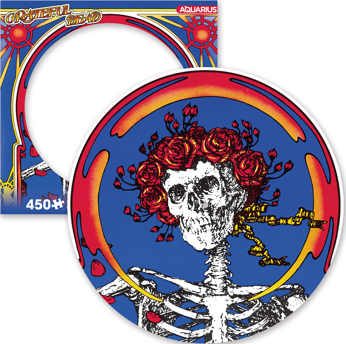 Grateful Dead Skull & Roses Picture Disc Puzzle Music Jigsaw Puzzle