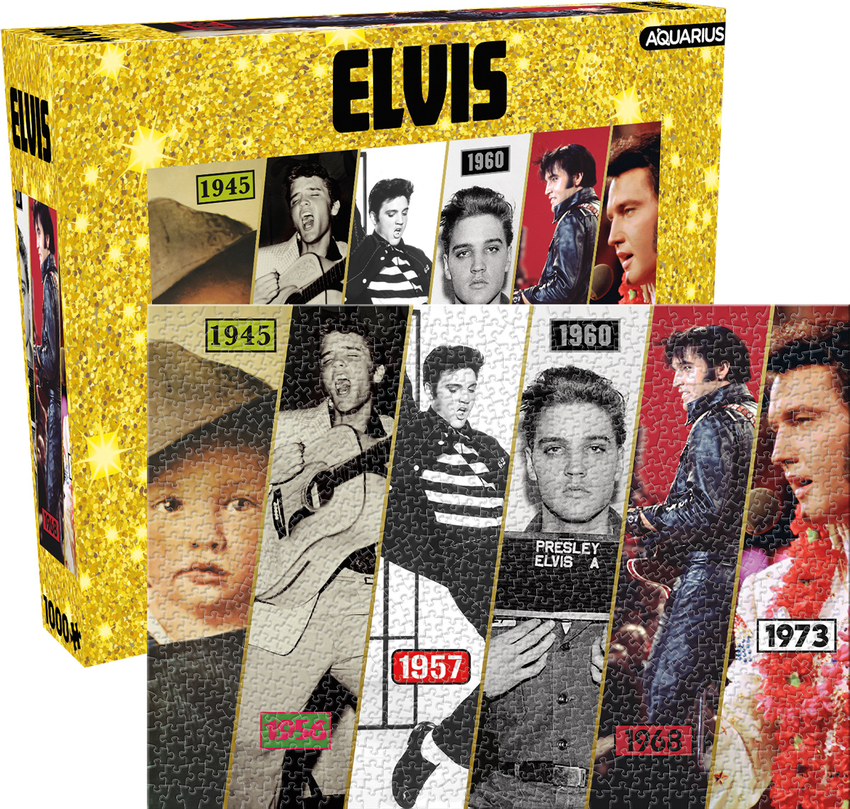 Elvis Timeline - Scratch and Dent Famous People Jigsaw Puzzle
