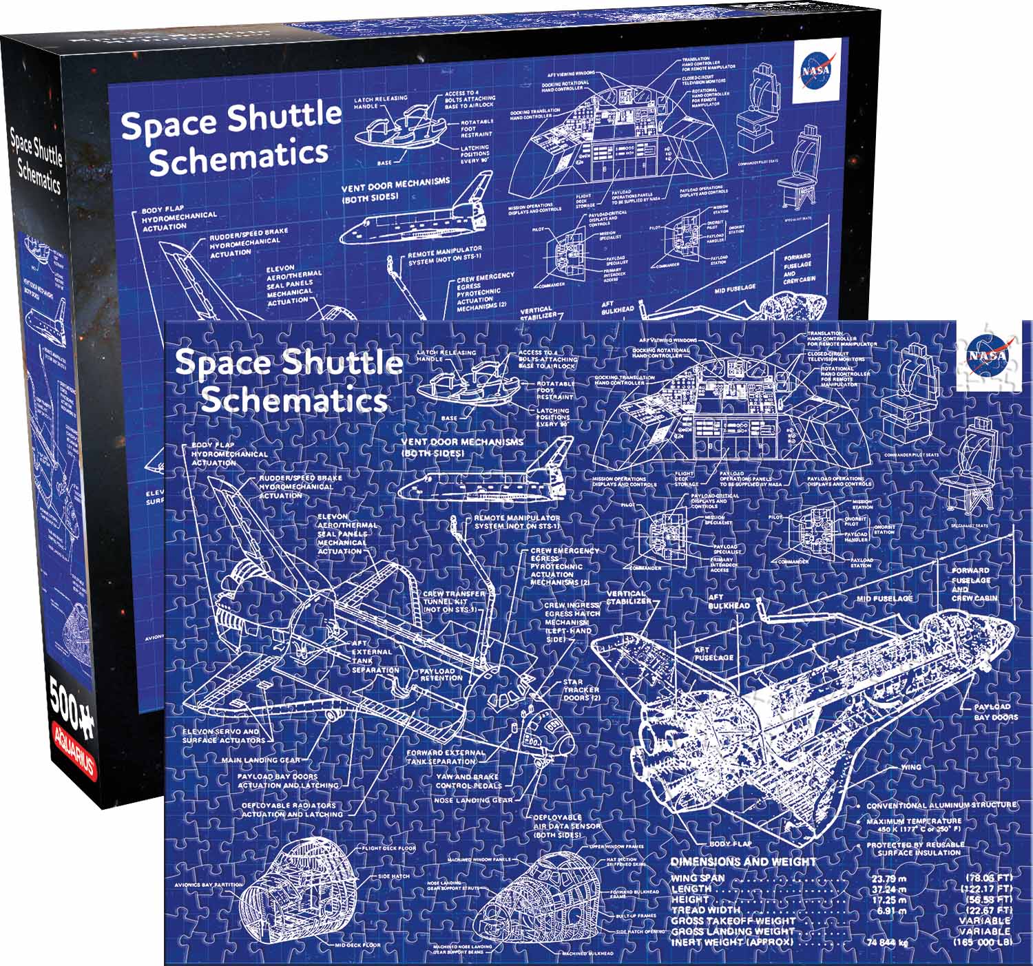 NASA- Shuttle Schematic  Space Jigsaw Puzzle