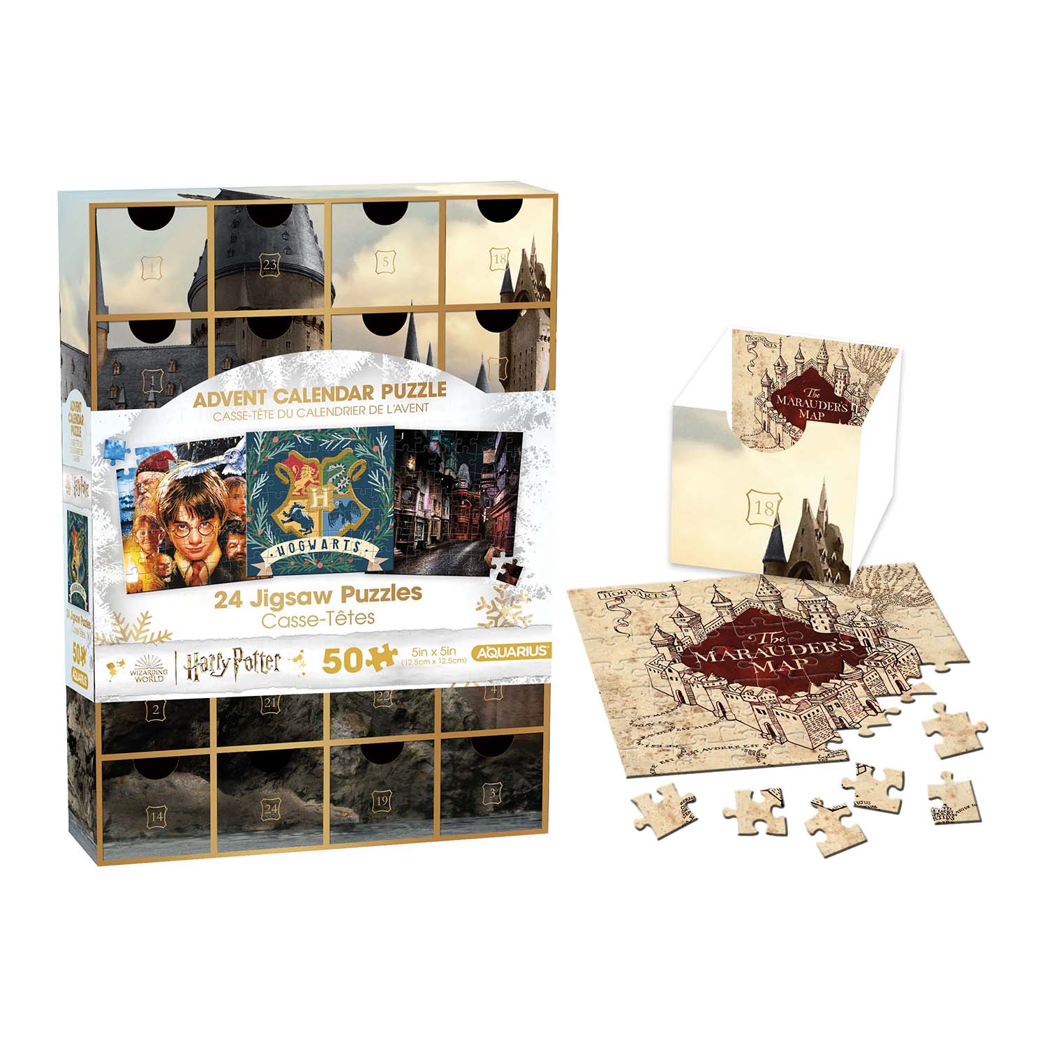 Harry Potter Advent Calendar Puzzle (24 s / 50 Pieces Each) Christmas Jigsaw Puzzle