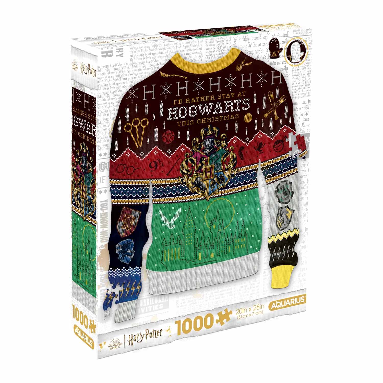 Harry Potter Ugly Sweater Shaped 1000 Piece s Christmas Shaped Puzzle