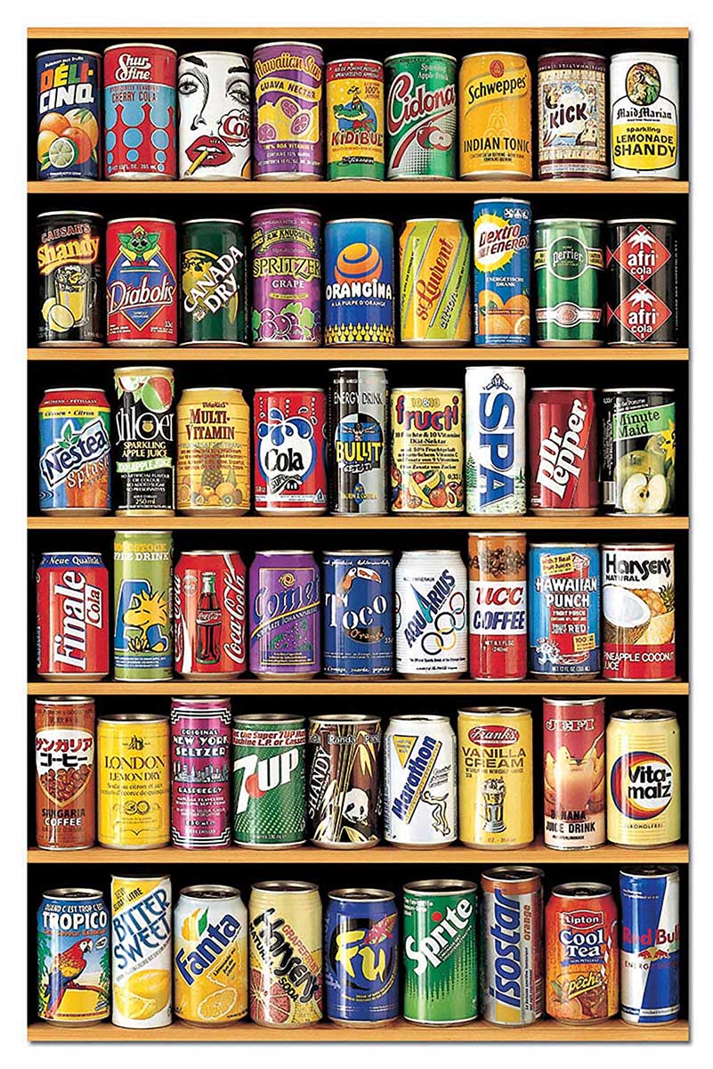 Cans Mini Puzzle Drinks & Adult Beverage Jigsaw Puzzle
