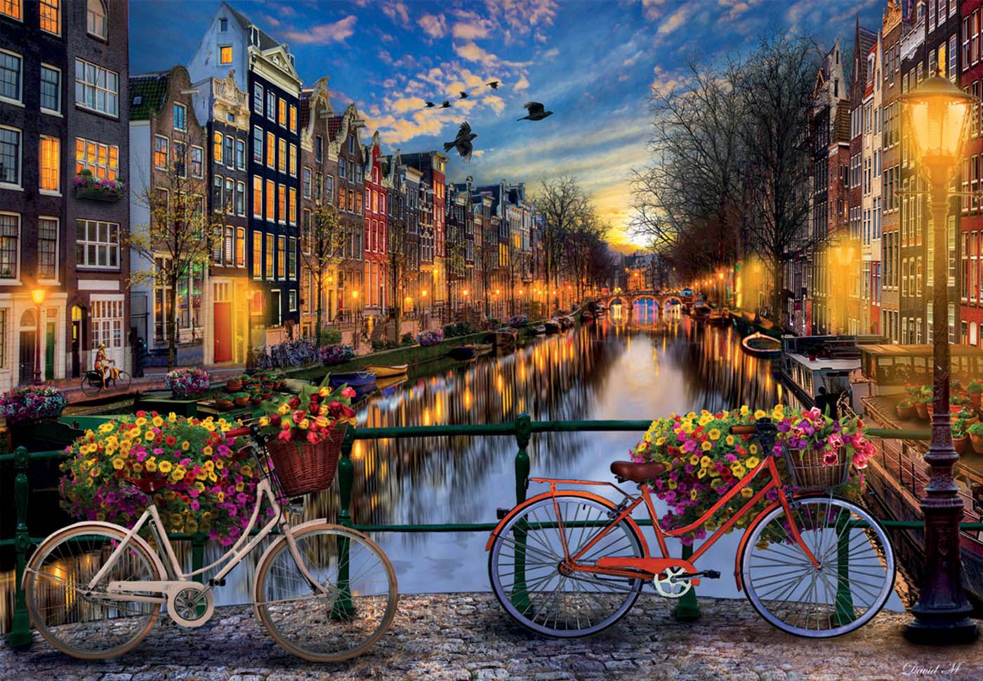 Amsterdam With Love Sunrise & Sunset Jigsaw Puzzle