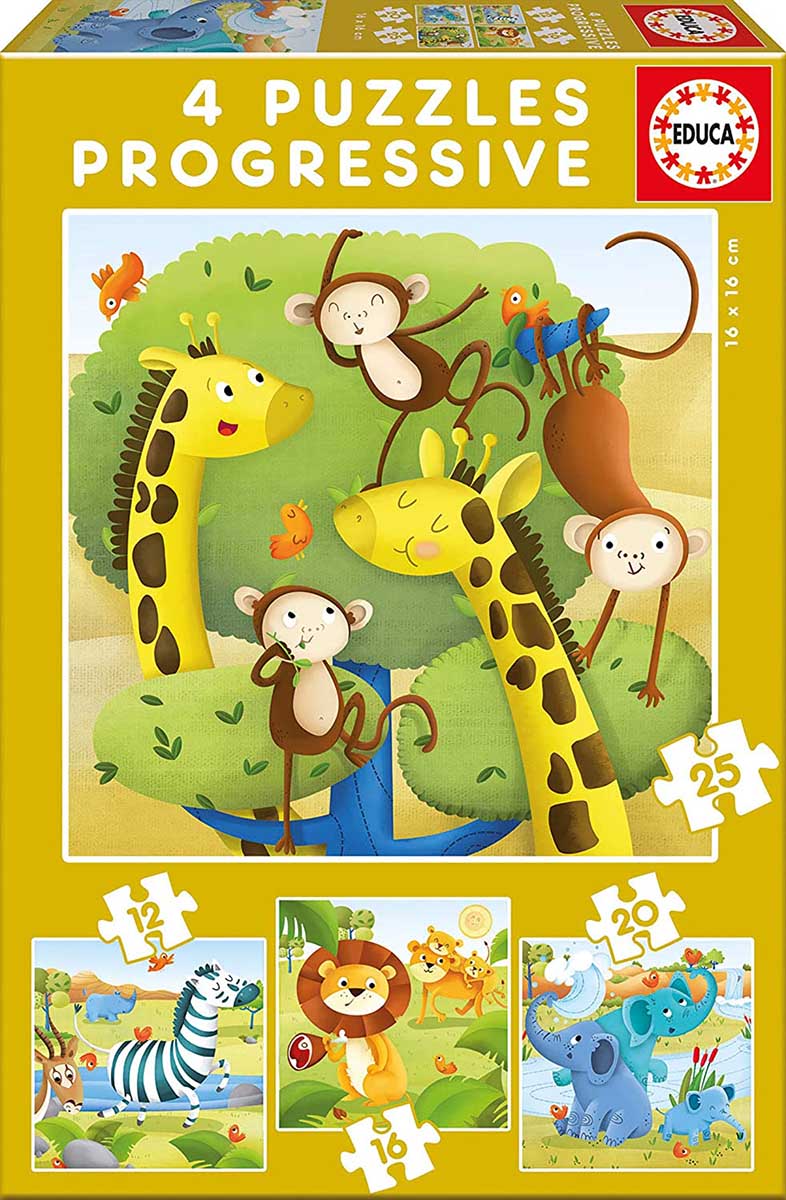 Henri and Friends Giant Progressive Jungle Puzzles - 3070900071476