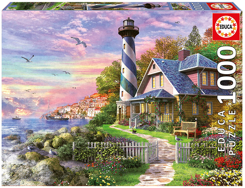 Lighthouse at Rock Bay Lighthouse Jigsaw Puzzle