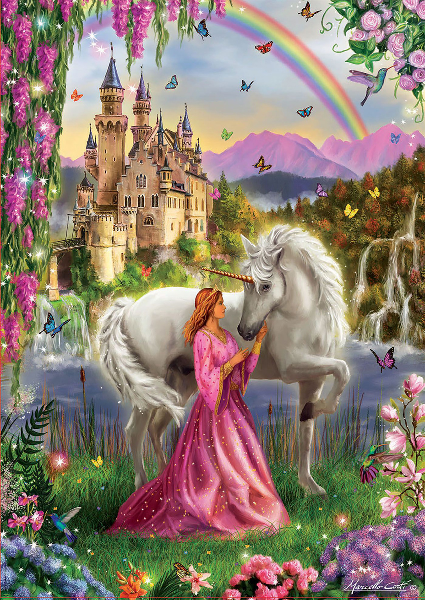 Fairy And Unicorn Princess Jigsaw Puzzle