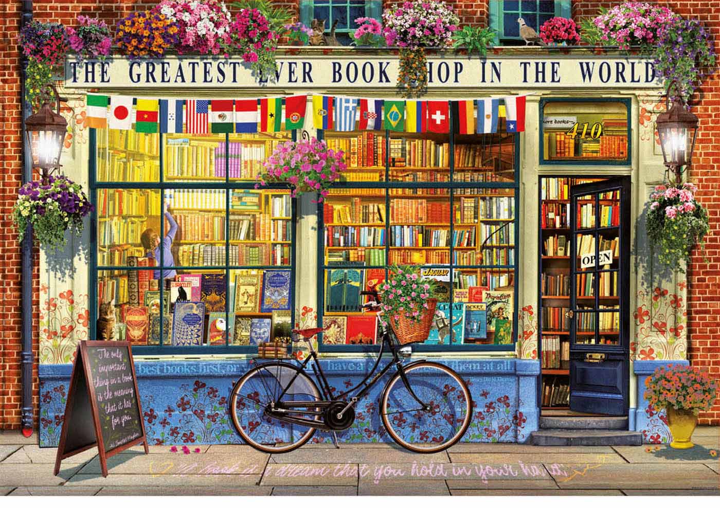 Greatest Book Shop In The World Books & Reading Jigsaw Puzzle