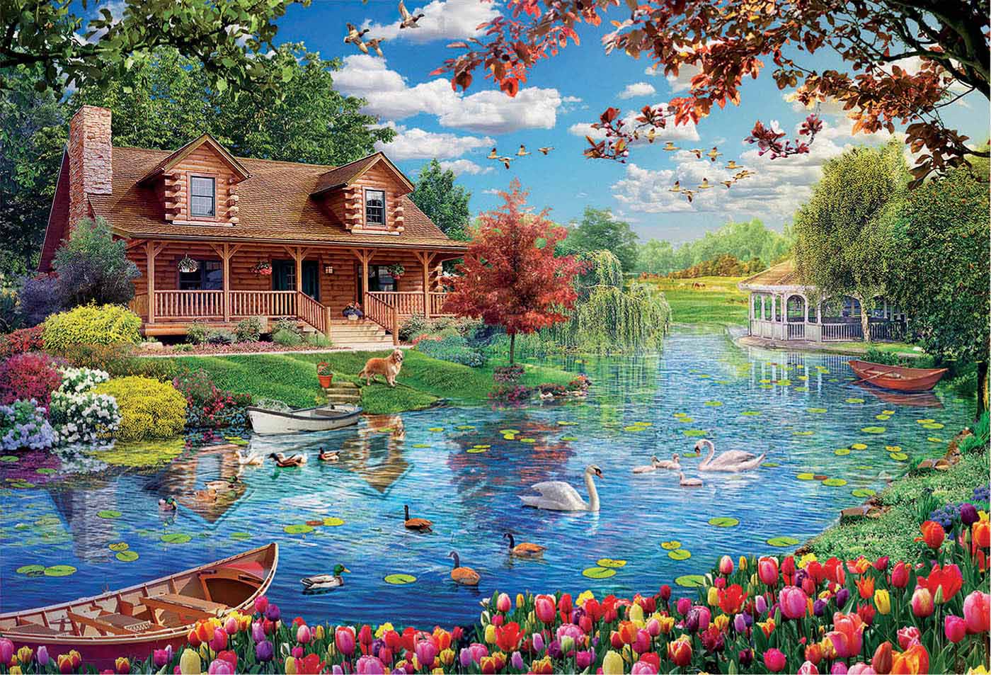 Lake House Lakes & Rivers Jigsaw Puzzle