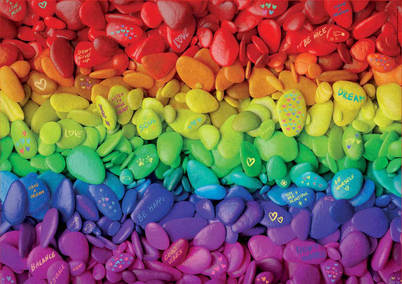 Pebbles Rainbow & Gradient Jigsaw Puzzle