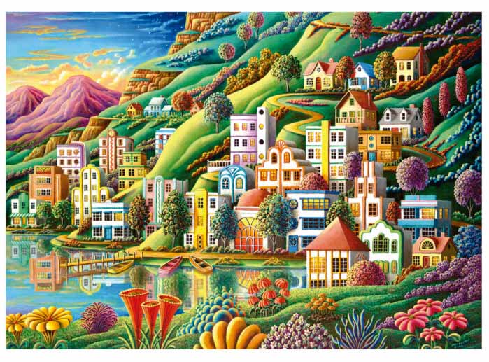 Hidden Harbor Landscape Jigsaw Puzzle